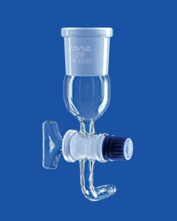 Übergangsstücke mit NS-Hahn, DURAN®-Rohr