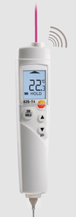 Infrarotthermometer testo 826-T4, mit Einstechfühler