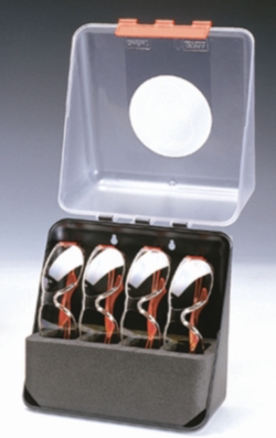 Cajas de almacenamiento de equipos de seguridad SecuBox Mini/Midi/Maxi, Protecci&oacute;n ocular con inserto para gafas de protecci&oacute;n