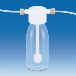 Frascos lavadores de gases, de PFA