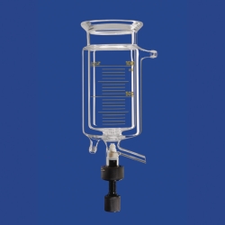 Tubes à réaction, cylindriques, à double enveloppe et avec robinet de vidange