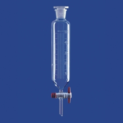 Scheidetrichter zylindrisch mit PTFE-Küken, Borosilikatglas 3.3