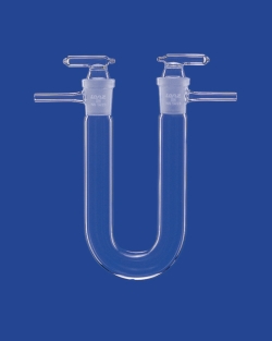 Trockenrohre, U-förmig, DURAN®-Rohr, mit austauschbarem Hahnstopfen