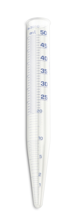 Tubo de centrifugacion para el indice de la solubilidad