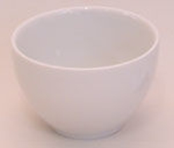 Platillo de procelana para degustacion