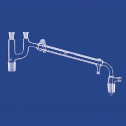 Destillierbrücken nach Claisen mit Vakuumvorstoß und GL-Anschluss, DURAN®-Rohr