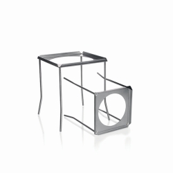 Support 4 pieds, acier nickel-chrome