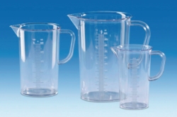 Graduated jugs, SAN, moulded graduations