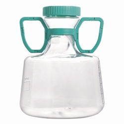 Erlenmeyer flasks, PC, with vent cap, HDPE, with handle