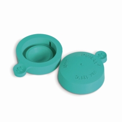 Push-on caps, natural rubber